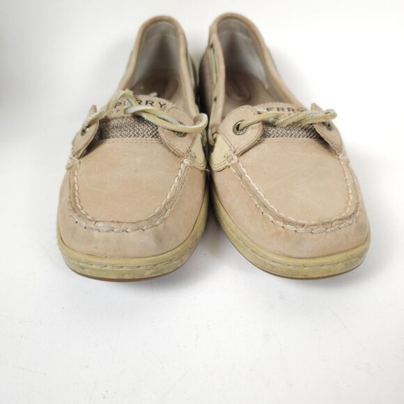 Sperry Angelfish Boat Shoes Color Linen Oat Size 9 9102047 - Picture 4 of 9